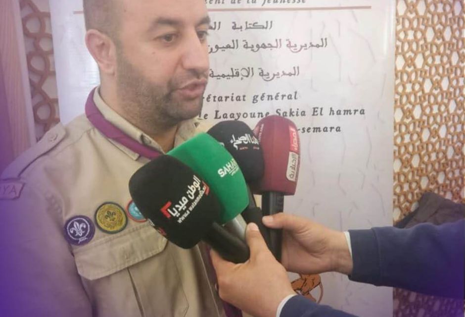الخطاب ممثلا للكشافة الليبية في المملكة المغربية 16 IMG 1503