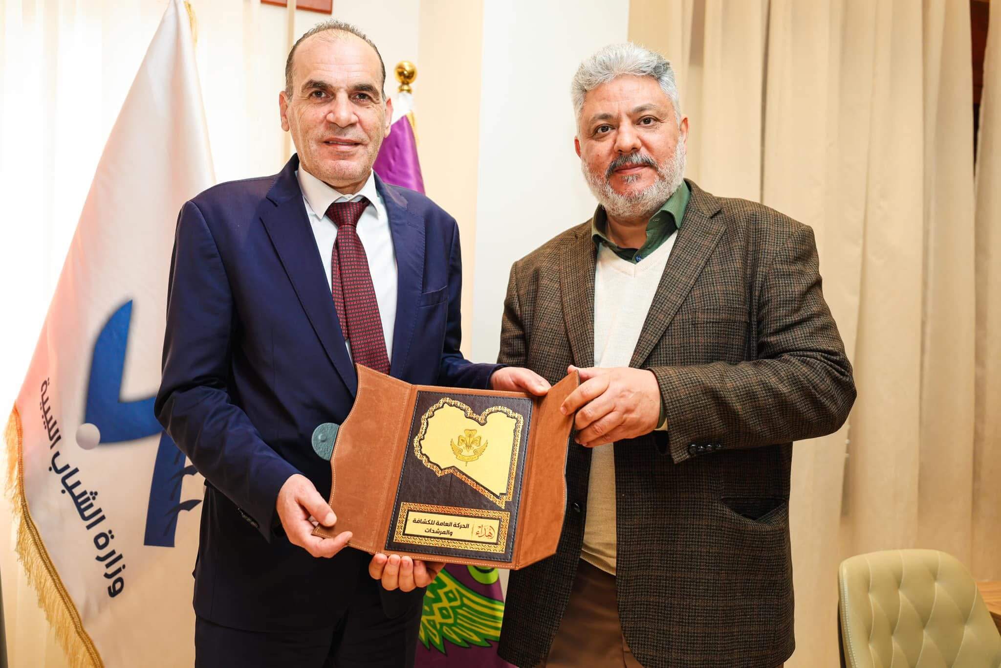 الكشافة والمرشدات الليبية تستقبل الأمين العام للمجلس الأعلى للشباب والرياضة الفلسطيني 2 IMG 1524